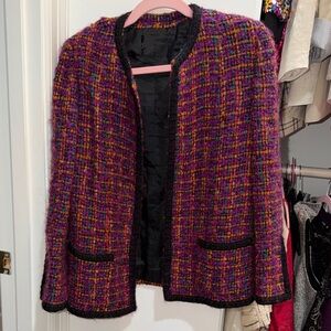 CHANEL Women's Multicolor Tweed Jacket CHANEL